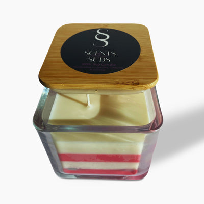 Candy Cane Twist - 100% Soy Candle.   -- 16 Ounces