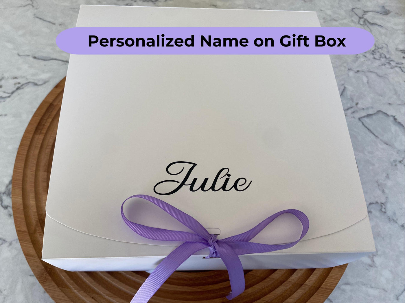 Self Care Package Purple Personalized Gift Box for Her Spa Pamper Best Friend Birthday Tea Lover Shower Steamer Birth Flower Tumbler Set